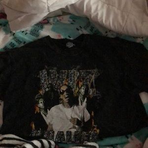 Wiz kahlifa vintage cropped shirt